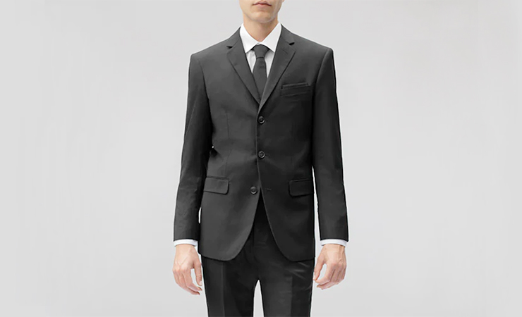 three button jacket